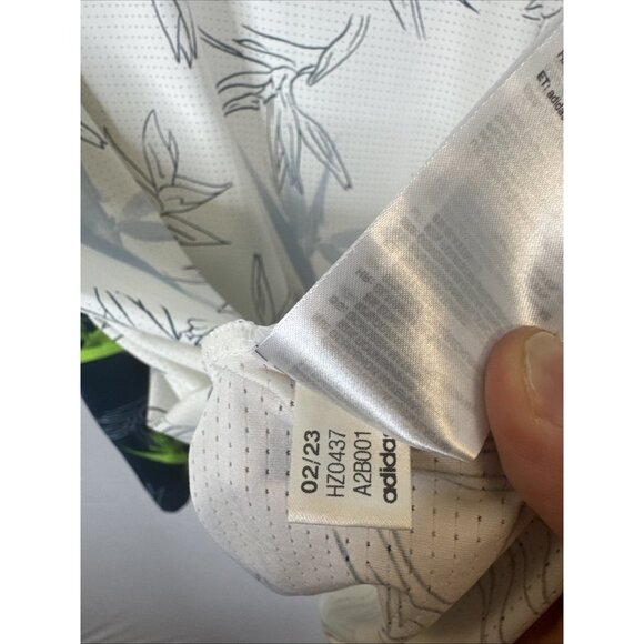 Adidas Oasis Golf Polo Shirt Lot of 2 Floral Print Performance Mens M - Picture 11 of 11